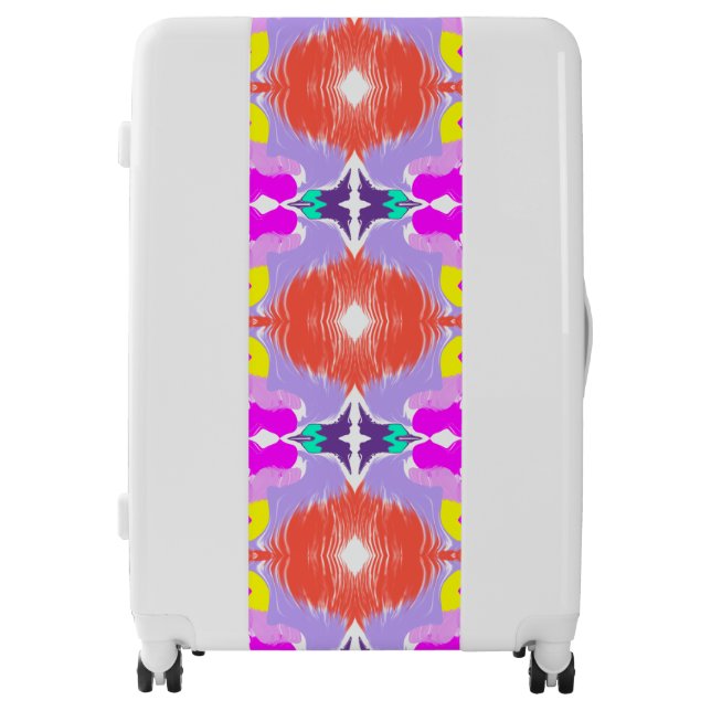 Solar Bloom Kaleidoscope Luggage (Front)