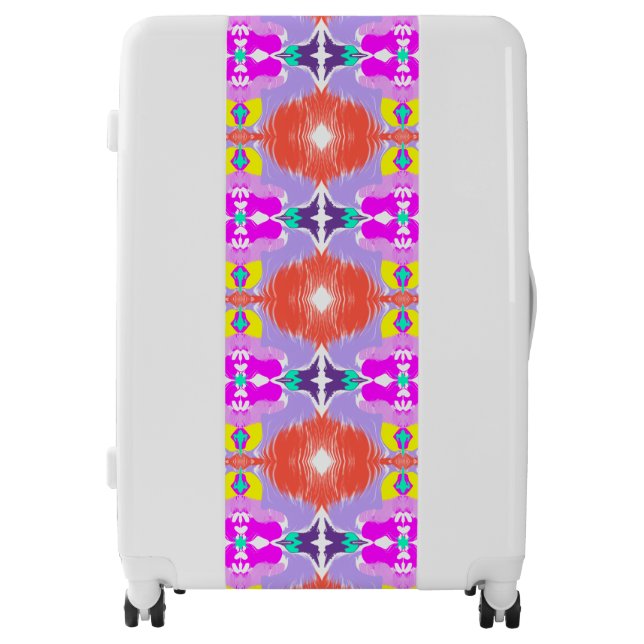 Solar Bloom Kaleidoscope Throw Pillow Luggage (Front)