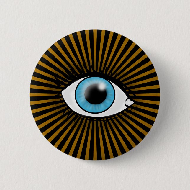 Solar Blue Eye Button (Front)
