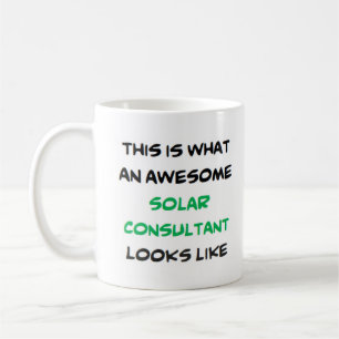 solar consultant, awesome coffee mug