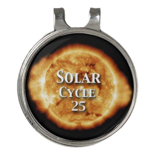 Solar Cycle 25 Active Sun Golf Hat Clip