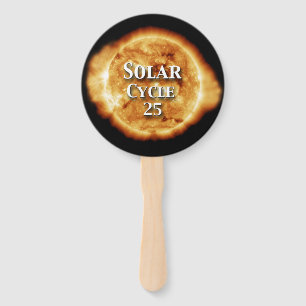 Solar Cycle 25 Active Sun Hand Fan
