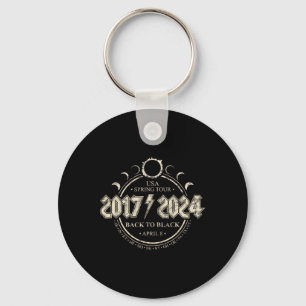 Solar Eclipse 20172024 Back To Black Usa Spring To Keychain
