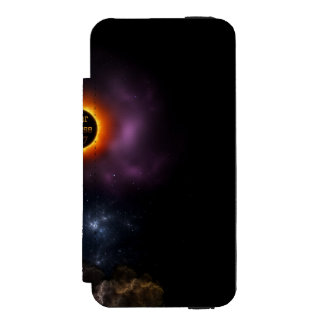 Solar Eclipse 2017 Nebula Bloom iPhone SE/5/5s Wallet Case