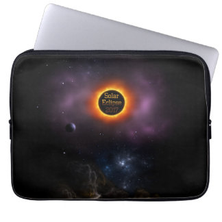 Solar Eclipse 2017 Nebula Bloom Laptop Sleeve