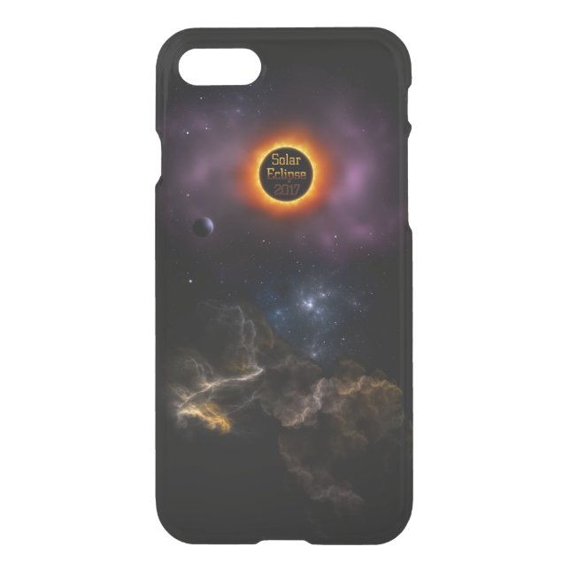 Solar Eclipse 2017 Nebula Bloom Uncommon iPhone Case (Back)