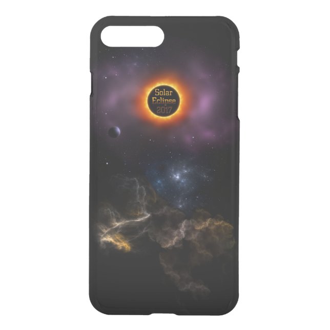 Solar Eclipse 2017 Nebula Bloom Uncommon iPhone Case (Back)