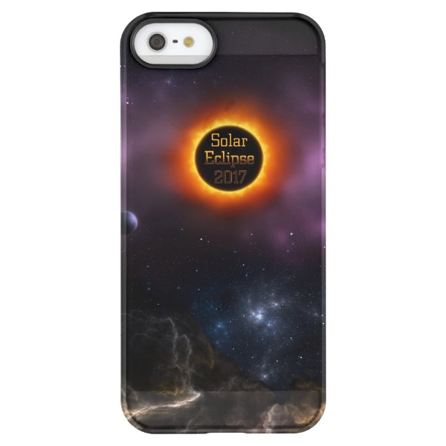 Solar Eclipse 2017 Nebula Bloom Uncommon iPhone Case (Back)