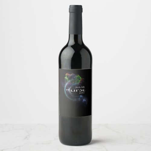 Solar Eclipse 2017 Wine Label