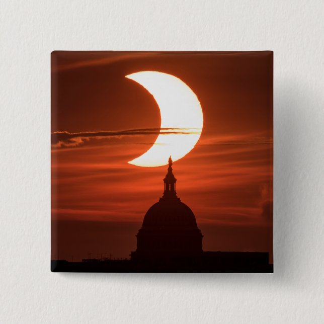 Solar Eclipse 2021 Button (Front)