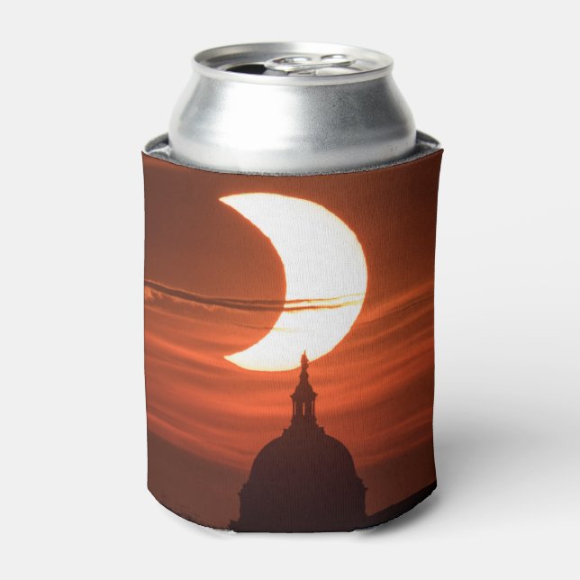 Solar Eclipse 2021 Can Cooler (Can Front)