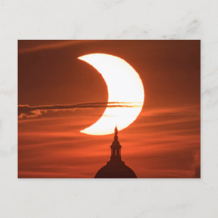 Solar Eclipse 2021 Captioned Postcard