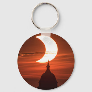 Solar Eclipse 2021 Keychain