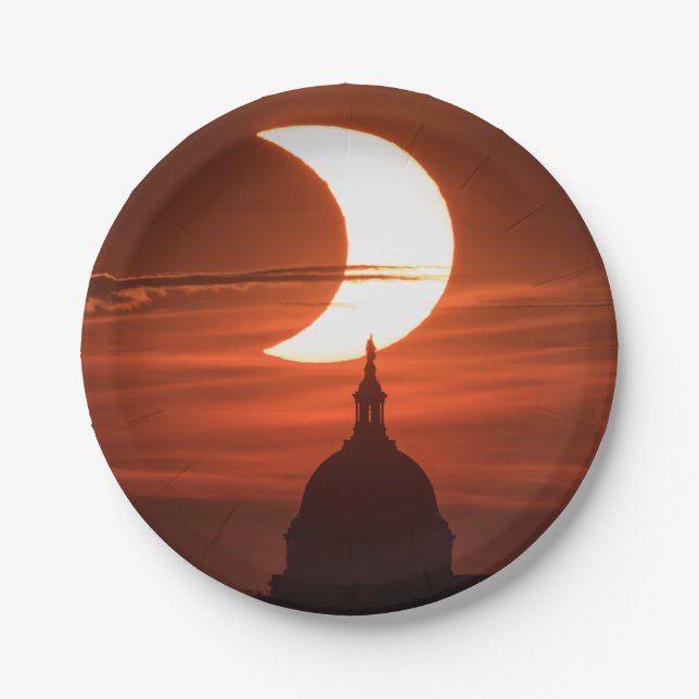 Solar Eclipse 2021 Paper Plates (Front)