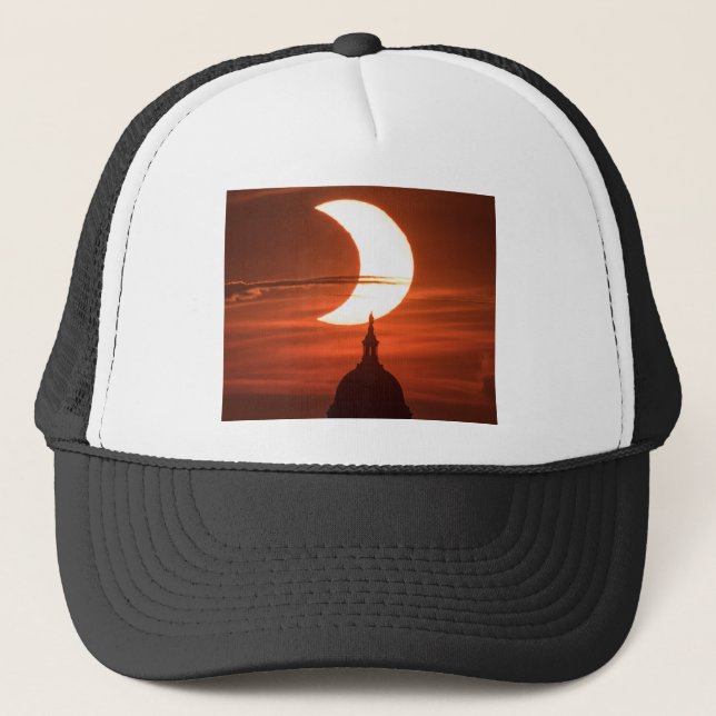 Solar Eclipse 2021 Trucker Hat (Front)