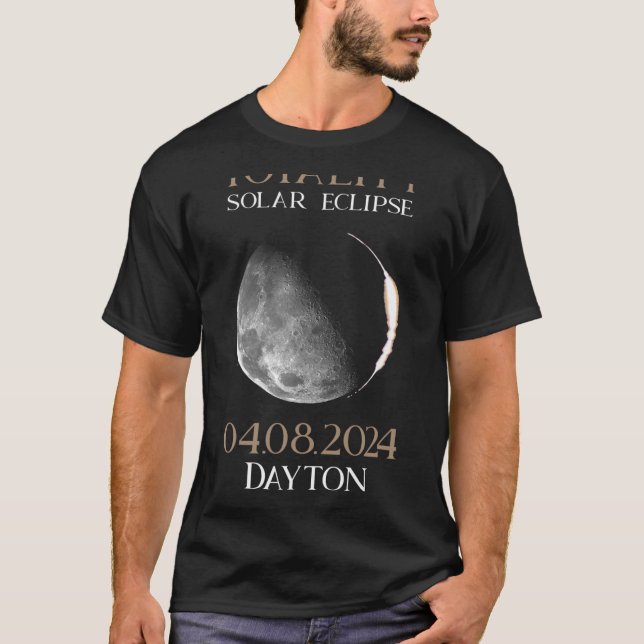 Solar Eclipse 2024 04 Dayton Ohio  T-Shirt (Front)