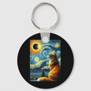 Solar Eclipse 2024 April 8 Cat Totality Solar Ecli Keychain