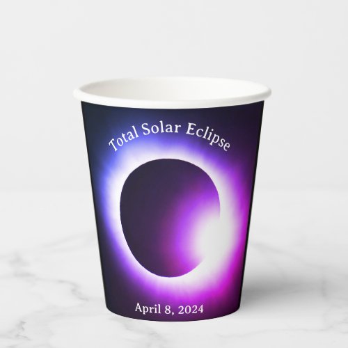 Solar eclipse 2024 April 8th Paper Cups