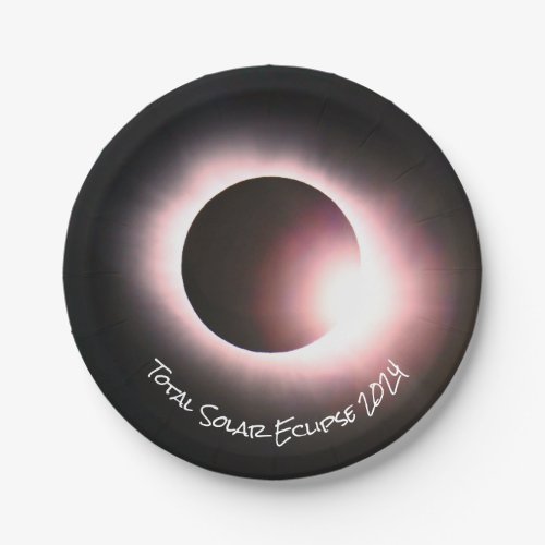 Solar eclipse 2024 April 8th Paper Plates