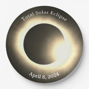 Solar eclipse 2024, April 8th Paper Plates
