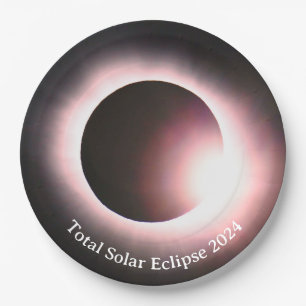 Solar eclipse 2024, April 8th Paper Plates