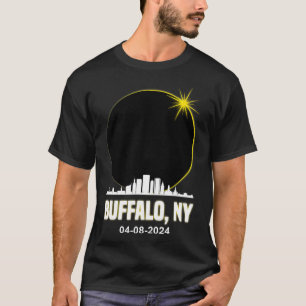 Solar Eclipse 2024 Buffalo Skyline Total Solar Ecl T-Shirt