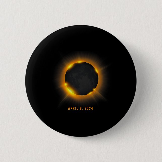 Solar Eclipse 2024  Button (Front)