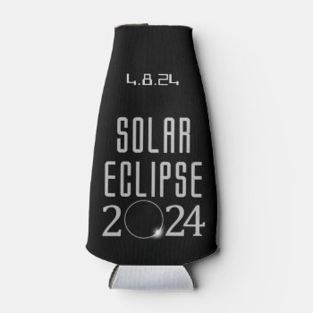 Solar Eclipse 2024 Can Cozy Bottle Cooler by 12eagle at Zazzle