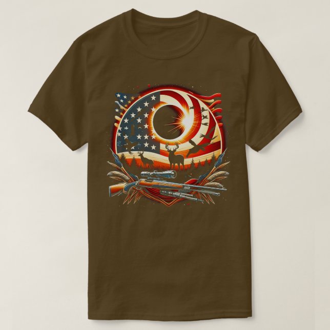 Solar Eclipse 2024 Design Hunting and the American T-Shirt (Design Front)