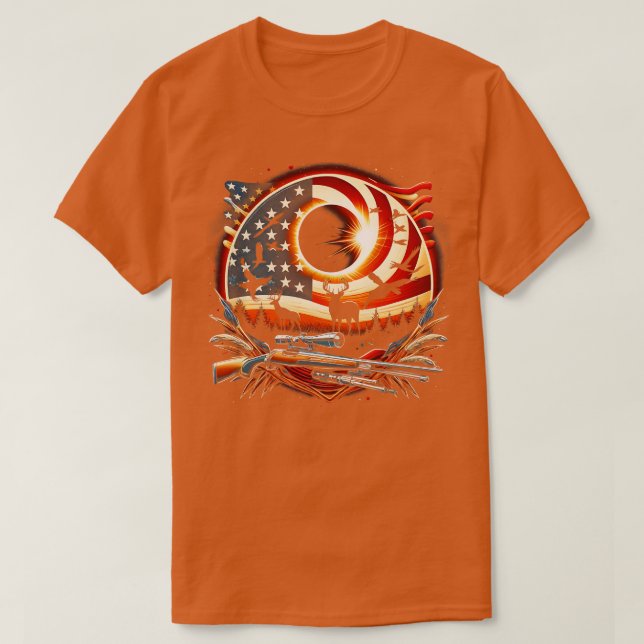 Solar Eclipse 2024 Design Hunting and the American T-Shirt (Design Front)