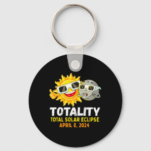 Solar Eclipse 2024 Gles Funny Sun Moon Kids Boys Keychain