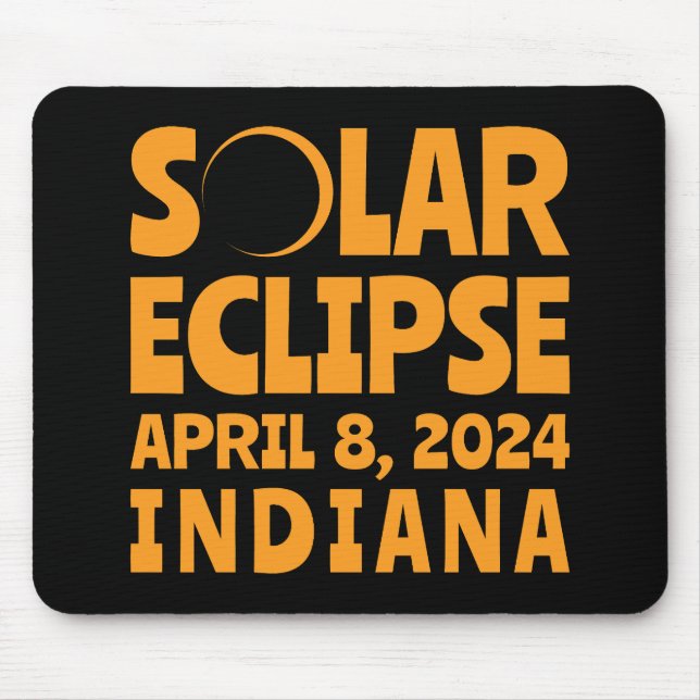 Solar Eclipse 2024 Indiana Mouse Pad (Front)
