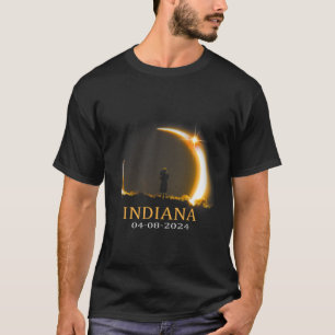 Solar Eclipse 2024 Indiana Total Solar Eclipse  T-Shirt