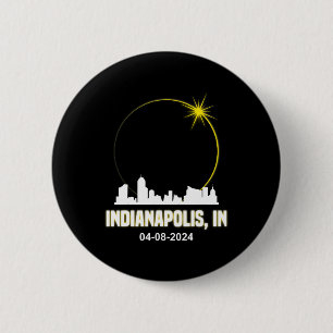 Solar Eclipse 2024 Indianapolis Skyline Indiana Ec Button
