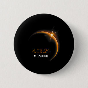Solar Eclipse 2024 Missouri Totality Spring 4.08.2 Button