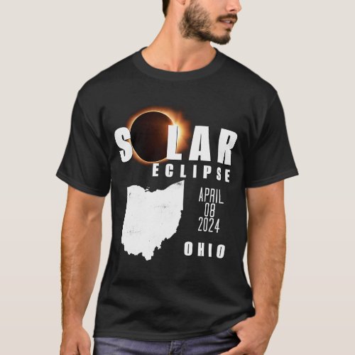 Solar Eclipse 2024 Ohio State April 8 2024 Totali T_Shirt