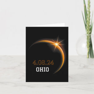 Solar Eclipse 2024 Ohio Totality Spring 4.08.24 Card