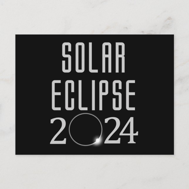 Solar Eclipse 2024 Postcard  (Front)