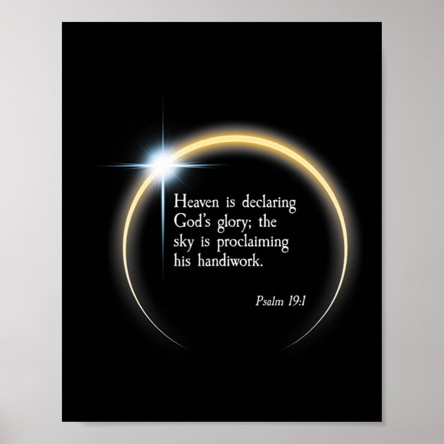 Solar Eclipse 2024 - Psalm 191  Poster (Front)
