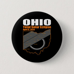 Solar Eclipse 2024 State Ohio Map Total Solar Ecli Button