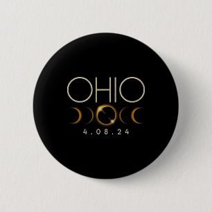 Solar Eclipse 2024 State Ohio Total Solar Eclipse  Button