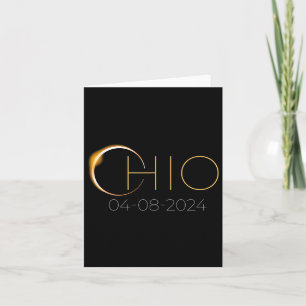 Solar Eclipse 2024 State Ohio Total Solar Eclipse  Card