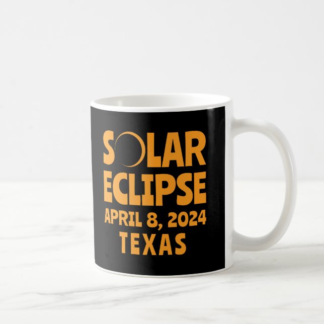 Solar Eclipse 2024 Texas Coffee Mug (Right)