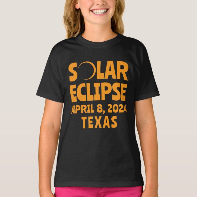 Solar Eclipse 2024 Texas T-Shirt (Front)