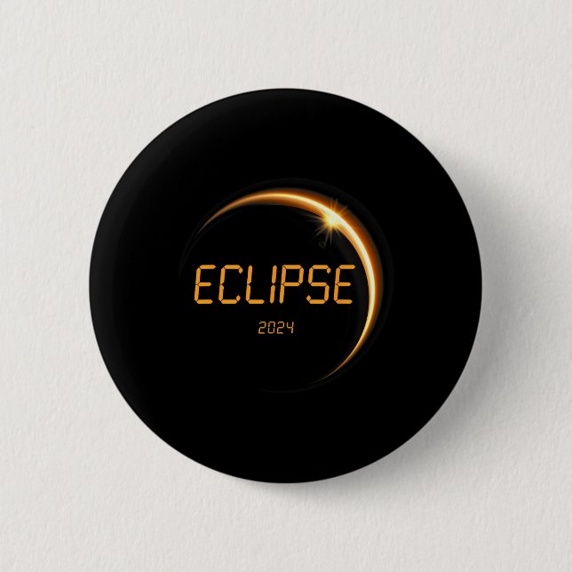 Solar Eclipse 2024 Total Solar Eclipse 4.08.24 13  Button (Front)