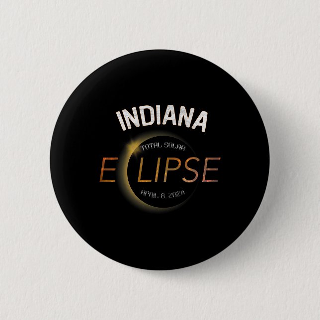 Solar Eclipse 2024 Total Solar Eclipse State India Button (Front)