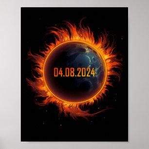 Solar Eclipse 2024 Total Sun Eclipse 1 Poster