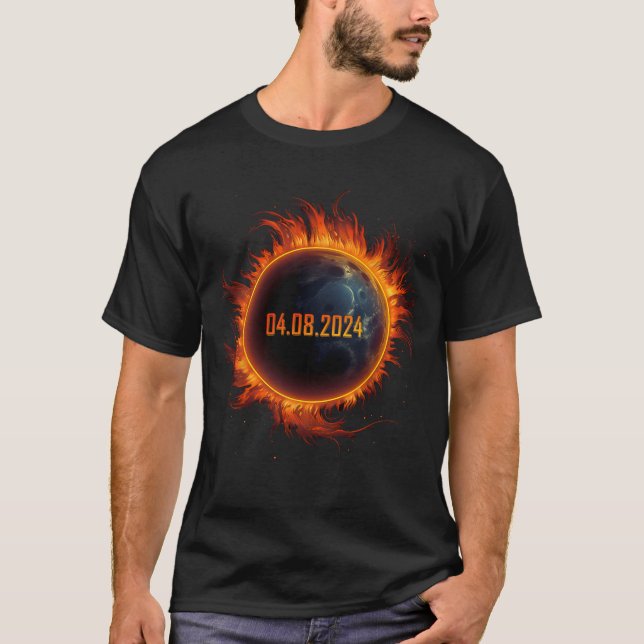 Solar Eclipse 2024 Total Sun Eclipse 1  T-Shirt (Front)
