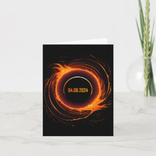 Solar Eclipse 2024 Total Sun Eclipse  Card
