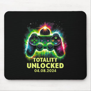 Solar Eclipse 2024 Video Game Gaming Mouse Pad